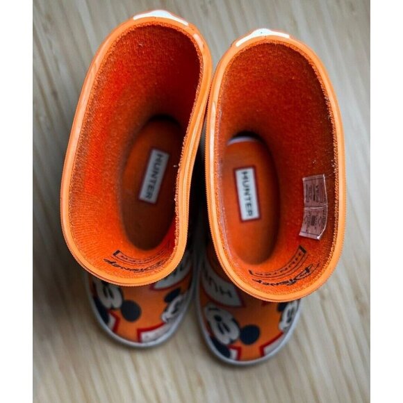 Hunter Original Kids Unisex Disney Mickey Print Boots- Kids US5B - Picture 3 of 11